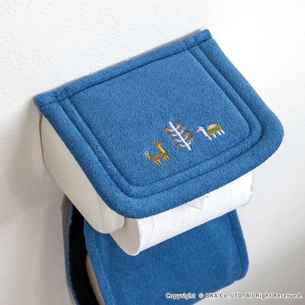❤️新品*未使用❤️サエラ❤️トイレペーパーホルダーカバー シエラ ペーパーホルダーカバー （ 洗える 紙巻器カバー ギャベ