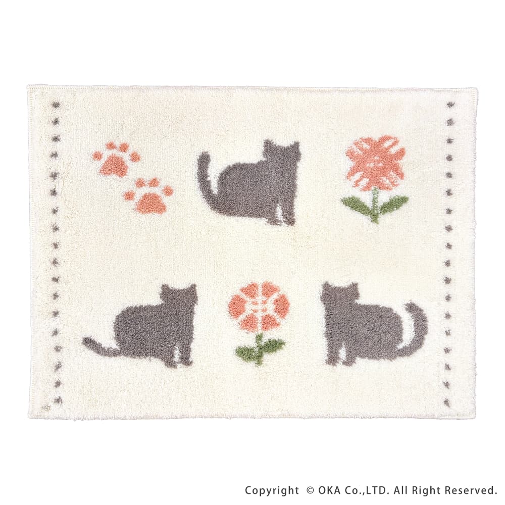 乾度良好ラミン バスマット 約45cm×60cm （ 洗える お風呂マット 吸水