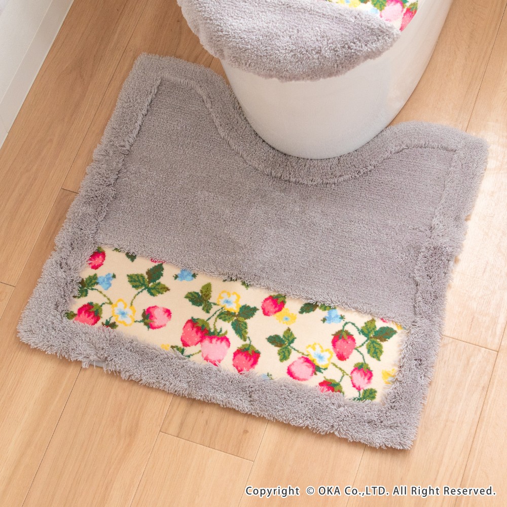 IROHA いろは トイレマット 約55cm×60cm ( 洗える レギュラーサイズ IROHA いろは トイレマット 約55cm×60cm ( 洗える レギュラーサイズ