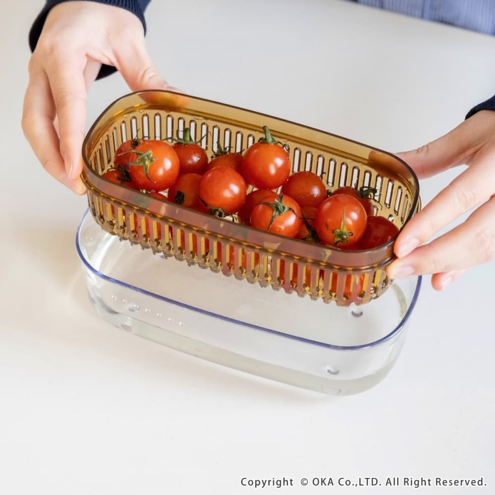 プリス ベジマジ あらう レギュラー+スリム セット （ フタ付 ザル