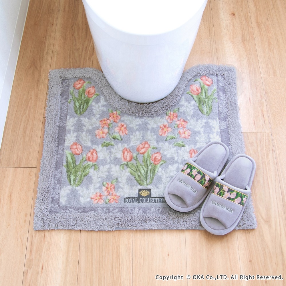 トイレマット 4点セット 日本製 オカ ロイヤルコレクション アーツ グリーン ロイヤルコレクション アーツ トイレマット | オカ株式会社