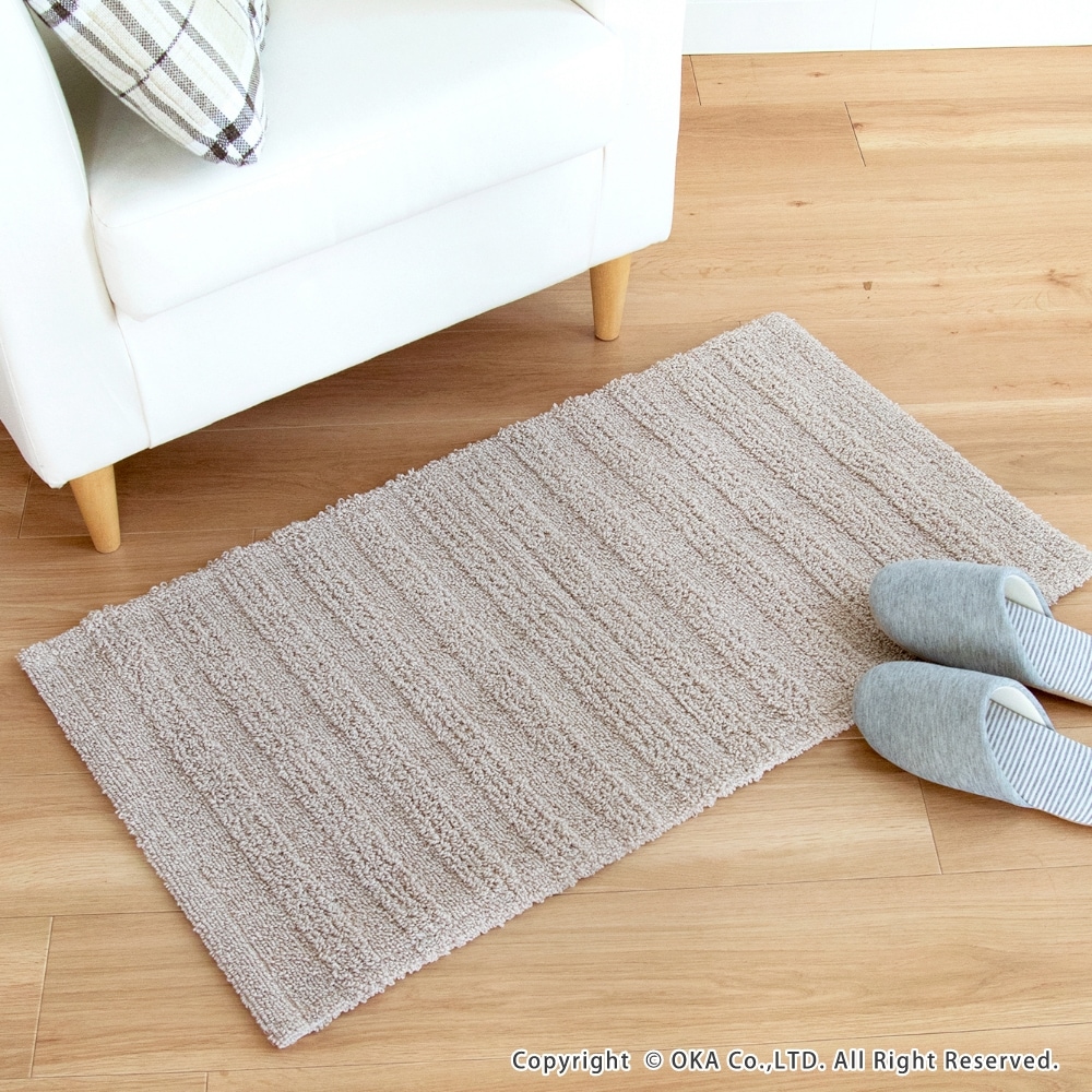 カララカ せんめんマット 約50cm×90cm （ 洗面マット ラグ 洗える 洗濯