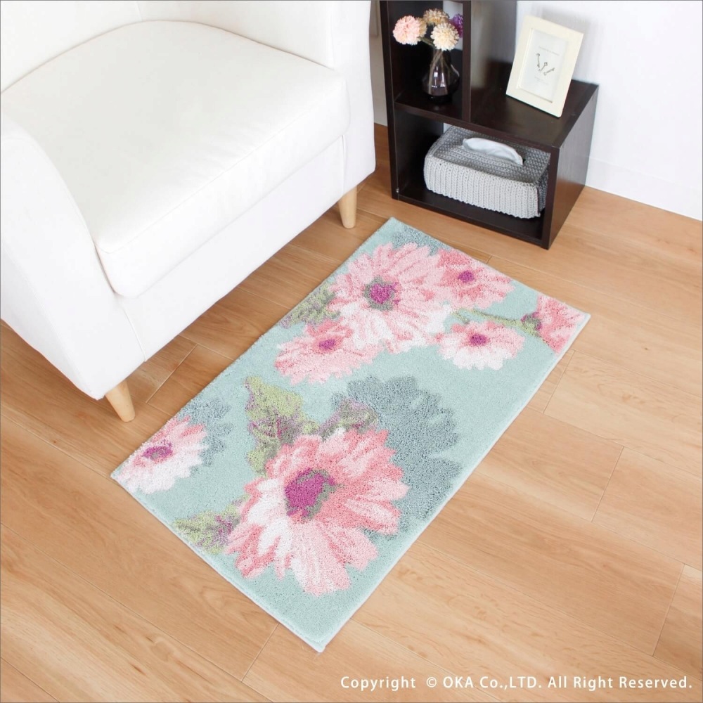 Thinkaフランシール コーナー吸着 玄関マット 約60cm×110cm （ 日本製