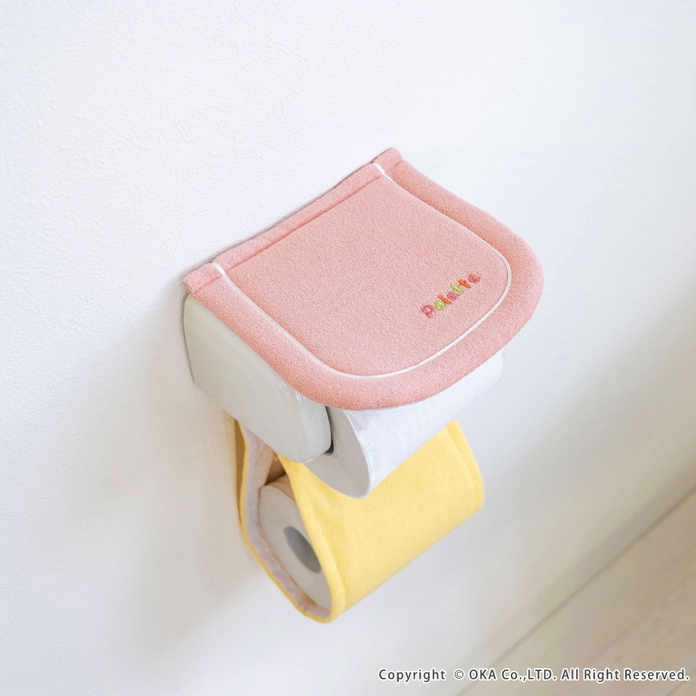 パレット ペーパーホルダーカバー （ 洗える 紙巻器カバー パステル
