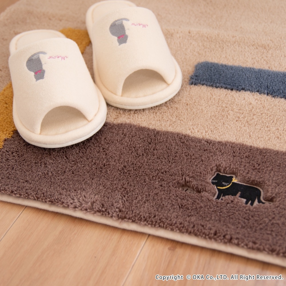 ミニョン トイレマット 約55cm×60cm （ 洗える 裏面すべり止め加工