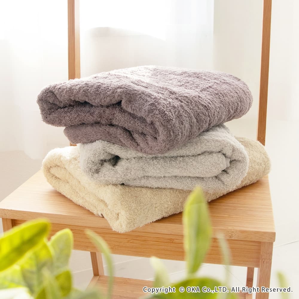 洗濯脱水するだけですぐ乾くタオル バスタオル 約60×120cm （ 吸水 速