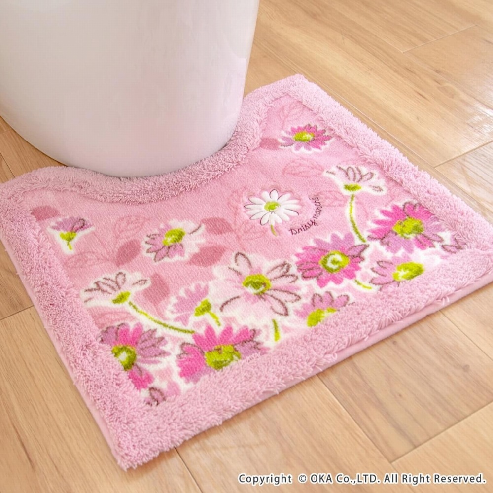 デイジーマルシェ ミニトイレマット 約43cm×47cm （ 洗える ミニサイズ