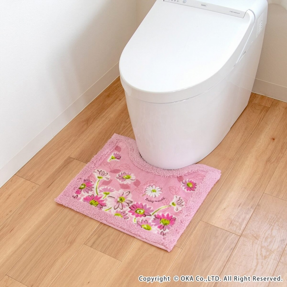 デイジーマルシェ ミニトイレマット 約43cm×47cm （ 洗える ミニサイズ