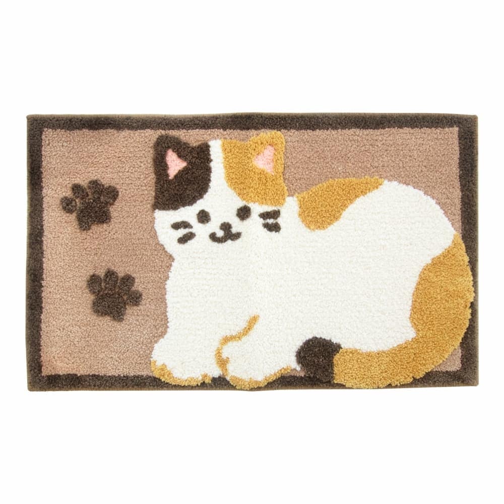 ファンディットアニマル 約45×75cm 玄関マット （ シュナウザー 豆しば