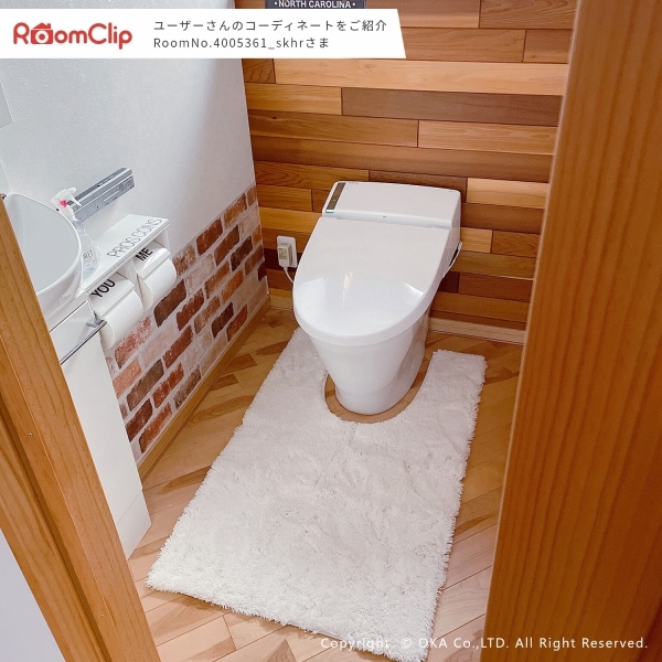 ☆シビラ アエログラフォ トイレマット 約60×60cm ベージュ