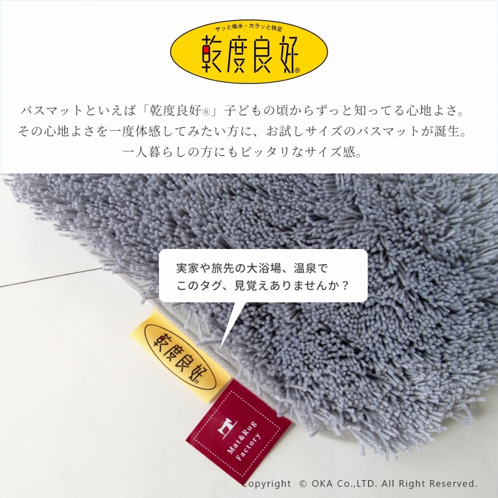 乾度良好ピコ バスマット 約30cm×44cm （ 第12弾 オンライン限定 送料