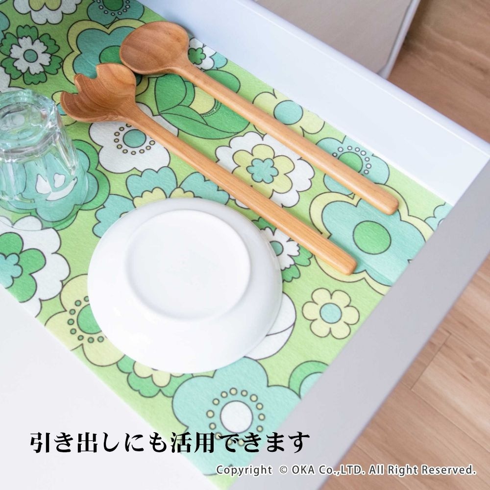 ルアンス 冷蔵庫シート 約30×45cm （ レトロ デザイン 昭和レトロ