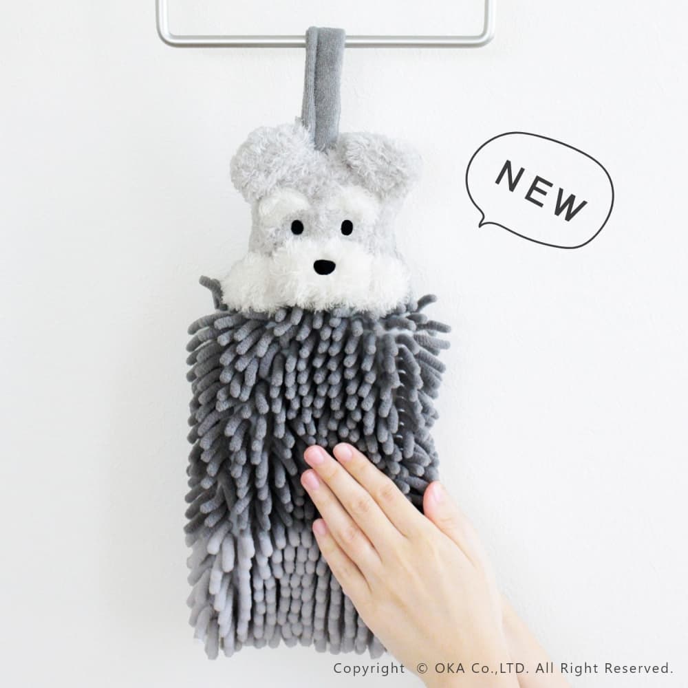 ファンディットアニマル モールタオル （ マスコット付 約13cm×36cm