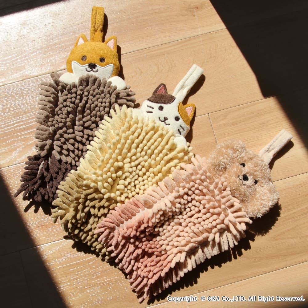 ファンディットアニマル モールタオル （ マスコット付 約13cm×36cm