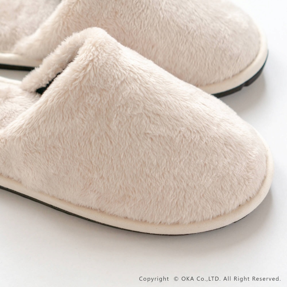 日本製 洗える なめらかボア スリッパ （ 来客用 室内履き 室内 秋冬