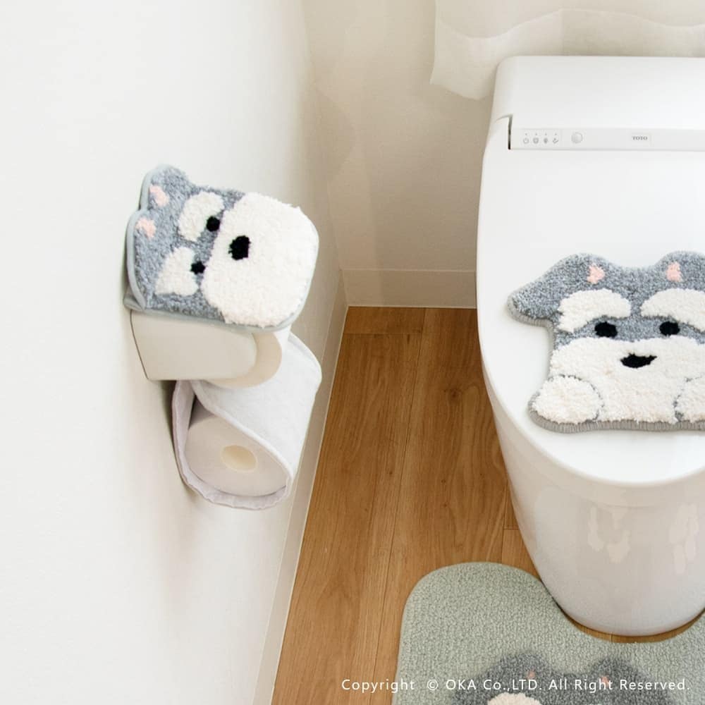 ソフトクリーム型 トイレットペーパーホルダー ファンディットアニマル ペーパーホルダーカバー （ 豆しば ひつじ