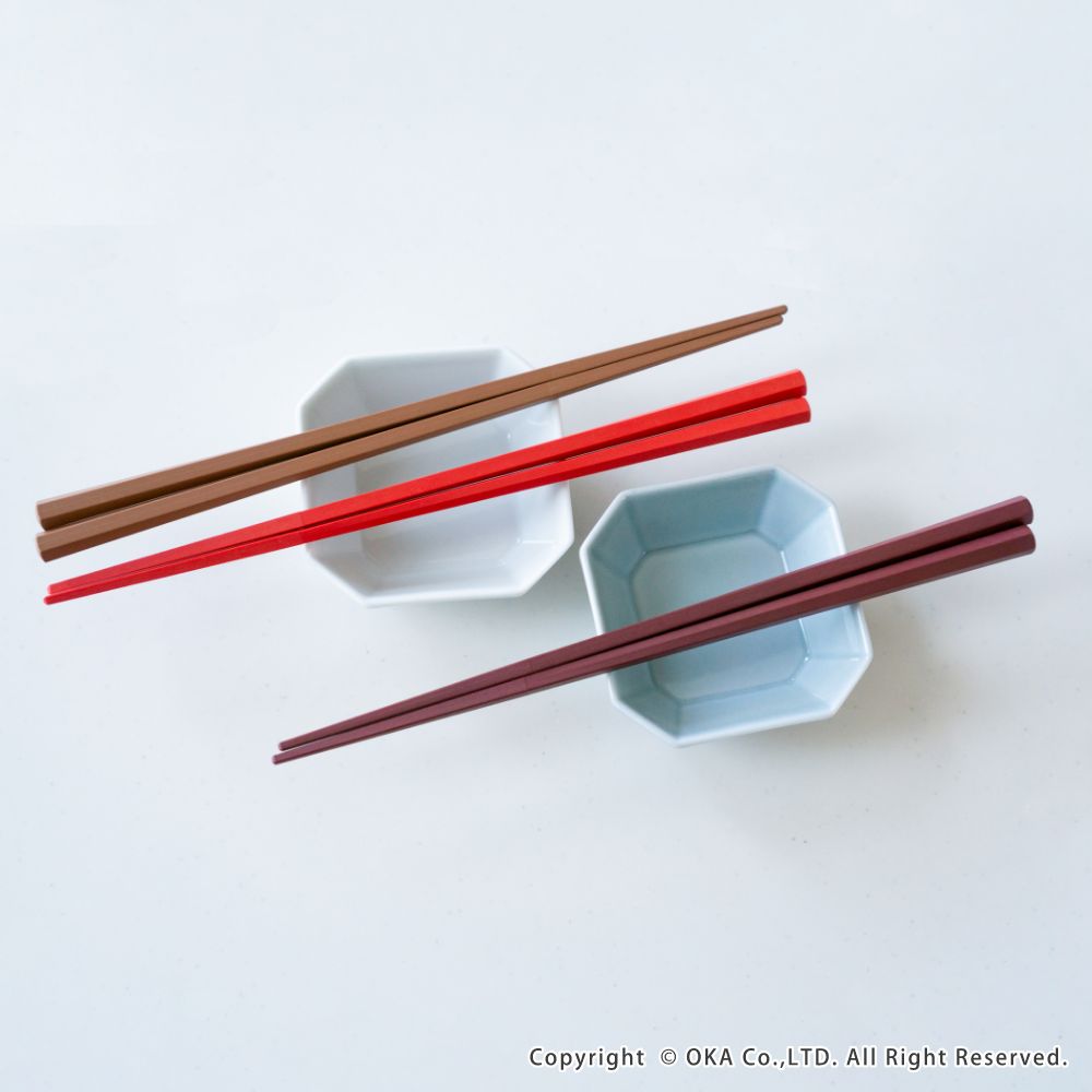 PBT六角箸 5膳組 （ 日本製 お箸 食洗機対応 六角箸 おはし