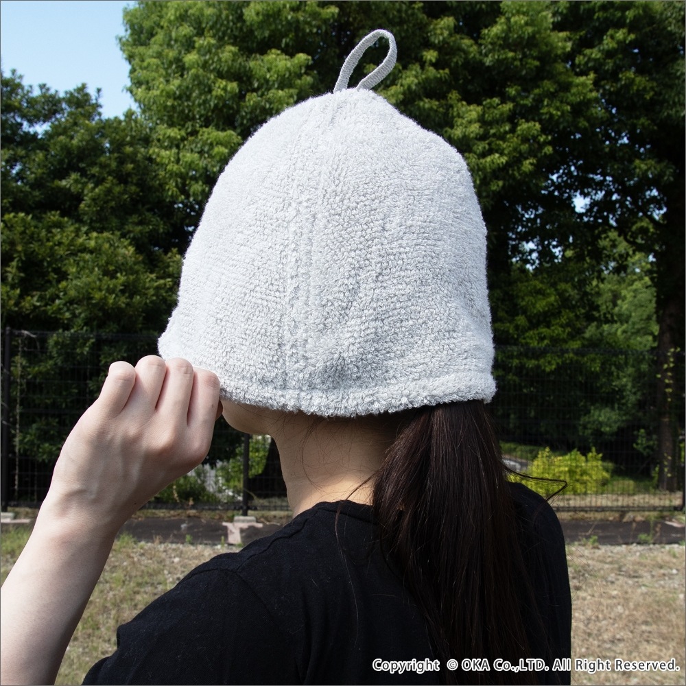 サウナハット （ 大きめ メンズ タオル タオル地 おしゃれ 洗える