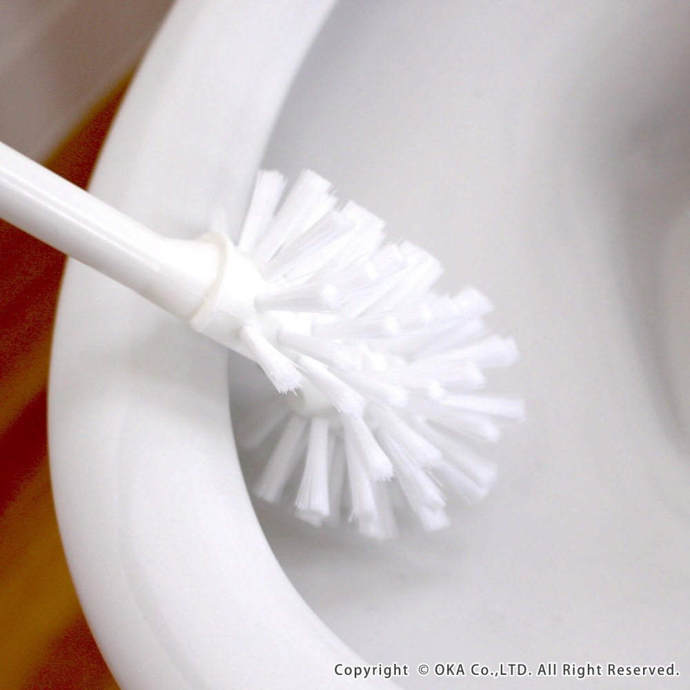 オカ トイレブラシ ペアプランツ ケース付き ホワイト rdzdsi3 ペアプランツ トイレブラシ ケース付 （ 清掃用 掃除用具 ブラシ