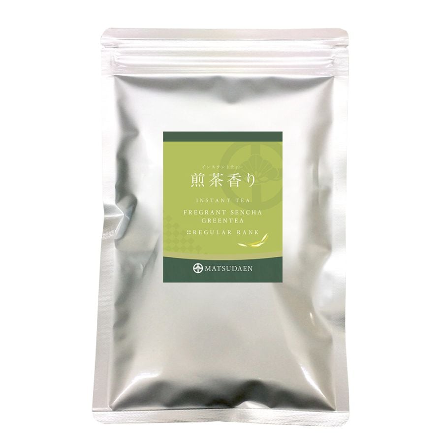 松田園（MATSUDAEN）インスタント 煎茶香り ストレート 粉末茶 パウダー茶 さっと溶ける 業務用  給茶機対応 国内生産 すっきり 飲みやすい インスタント茶