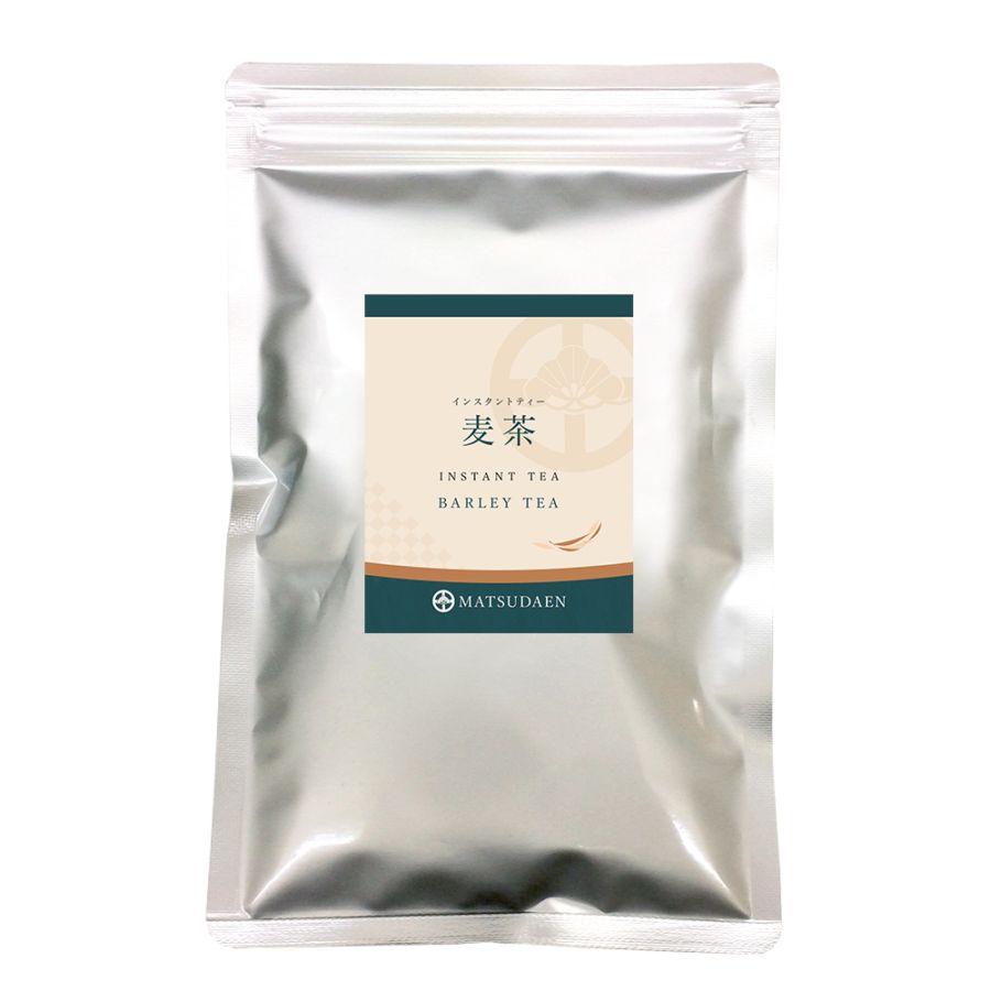 松田園（MATSUDAEN）インスタント麦茶 ノンカフェイン 粉末茶 パウダー茶 さっと溶ける 業務用 給茶機対応 国内産茶原料100％使用 国内生産 インスタント茶