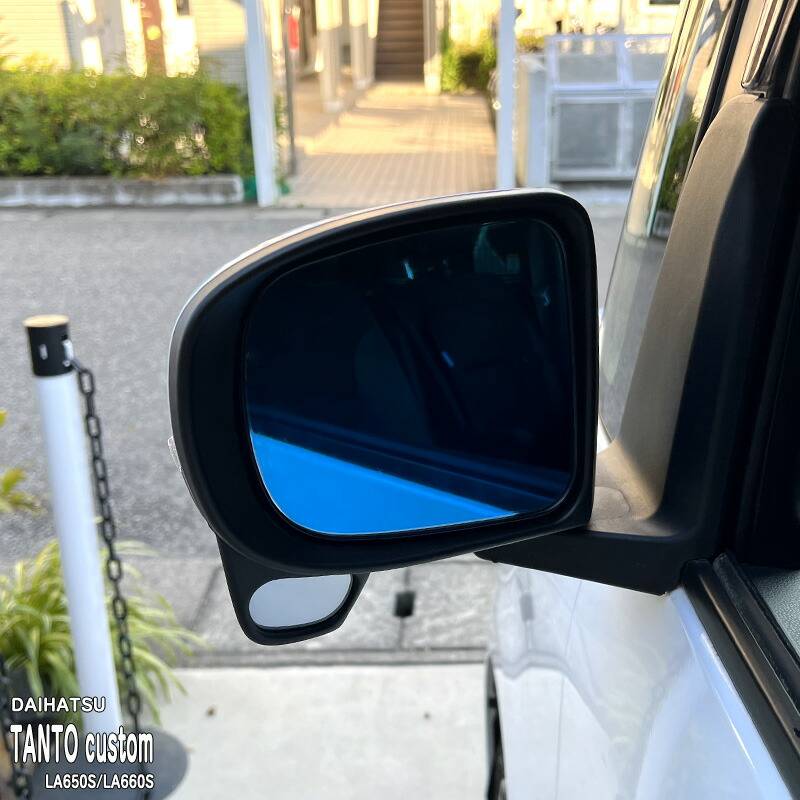 松印】車種専用 ブルーミラーフィルム ダイハツ タントカスタム