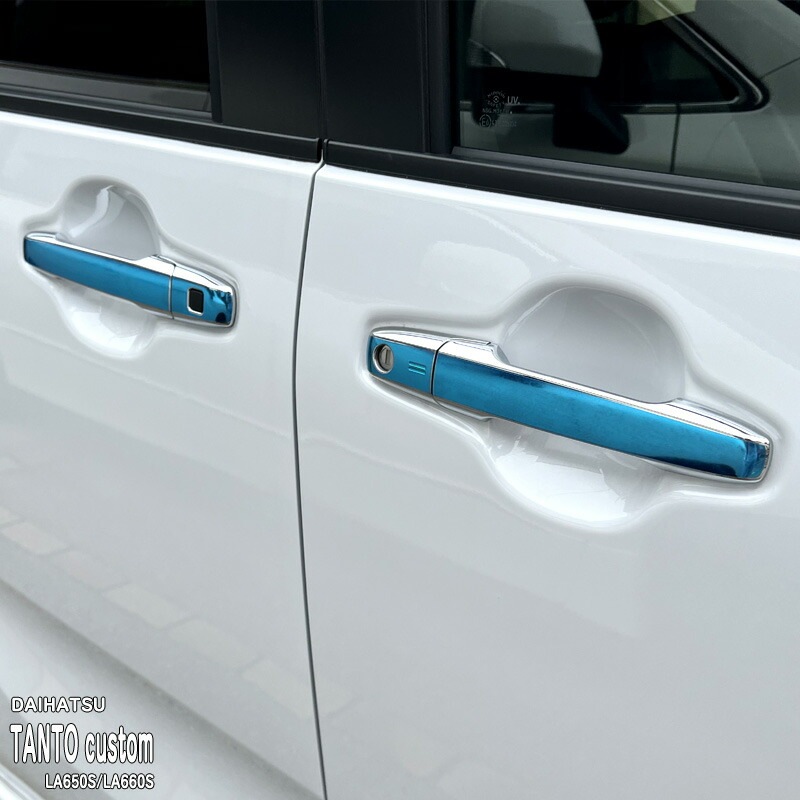 松印】車種専用 ドアハンドルステッカー ダイハツ タントカスタム