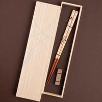 花づくし 桜 22.5cm 砂岩箸置付 ギフト箱付