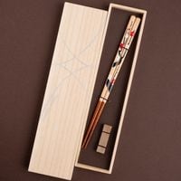 花づくし 梅 22.5cm 砂岩箸置付 ギフト箱付