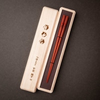 六角竹乃箸　朱