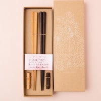 NATURAL WOOD ギフト さくら・ウォルナット 箸置付