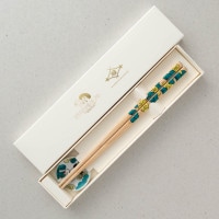 KUTANI SEAL　お花の箸・松　箸置付　ギフト箱付　食洗機対応