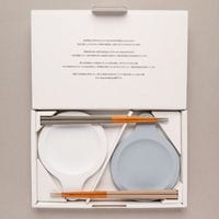 sarahashi double set｜毎日の食卓から未来を思う｜white x gray