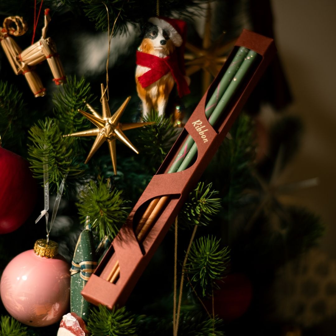 限定商品 Happy Holidays Ribbon｜手仕事のリボン柄でトキメキを｜23cm