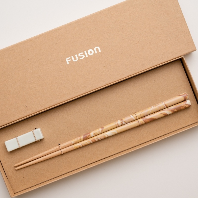 FUSION cream ショコラ 箸置付　オリジナルギフト箱付 食洗機対応