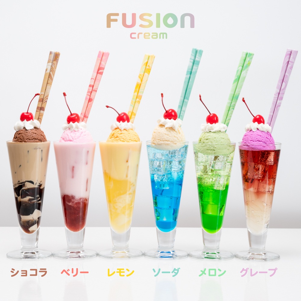 FUSION cream ベリー 箸置付　オリジナルギフト箱付 食洗機対応