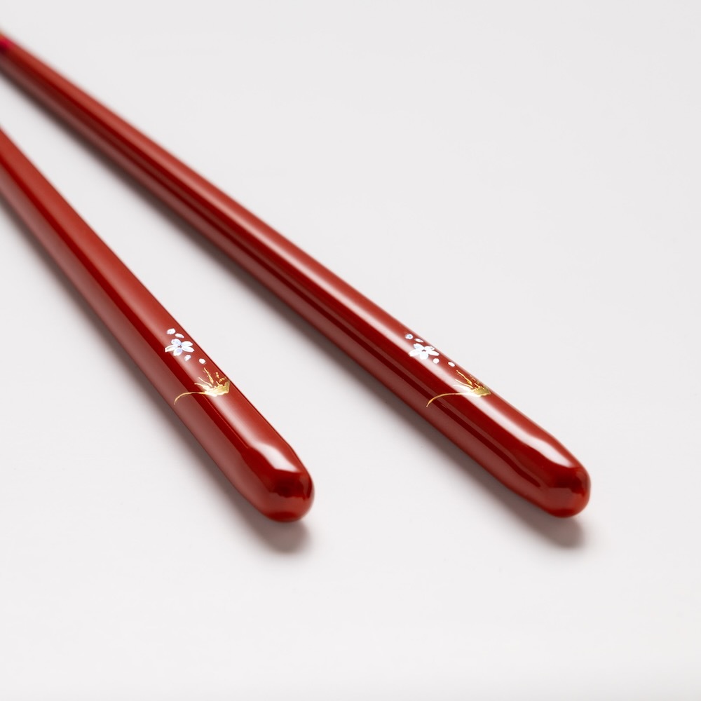 さくらさく 食洗対応 桜富士ペア 落雁箸置付　