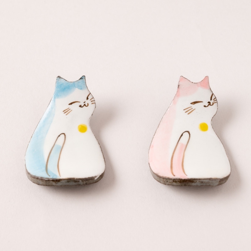 【名入れ対応:可】猫のさんぽみち 夫婦箸 見返りにゃんこ箸置付 ギフト箱入 食洗機対応