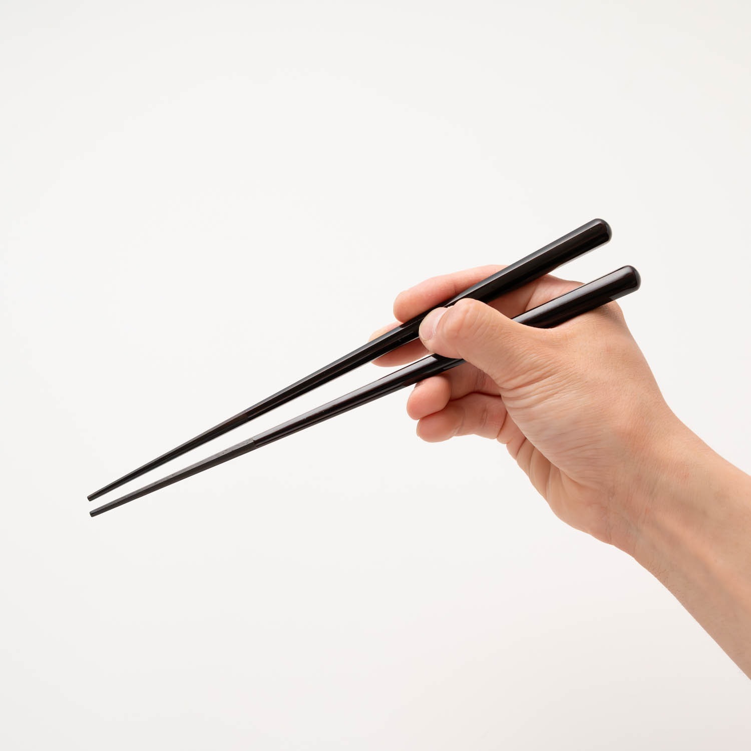 漆塗分正八箸｜越前漆器の美しさと唐木の持ち心地｜黒檀/サティーネ 八角 23.5cm/22cm