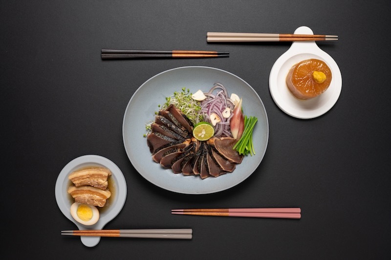 sarahashi double set｜毎日の食卓から未来を思う｜white x gray