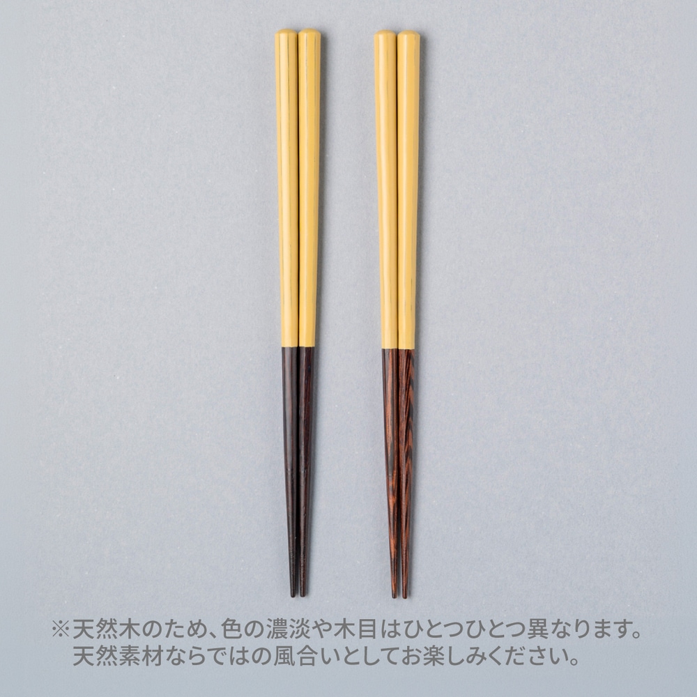 【限定5色・復刻】HASHIKURA SEASON01 ウェンジ八角 22.5cm 食洗対応箸