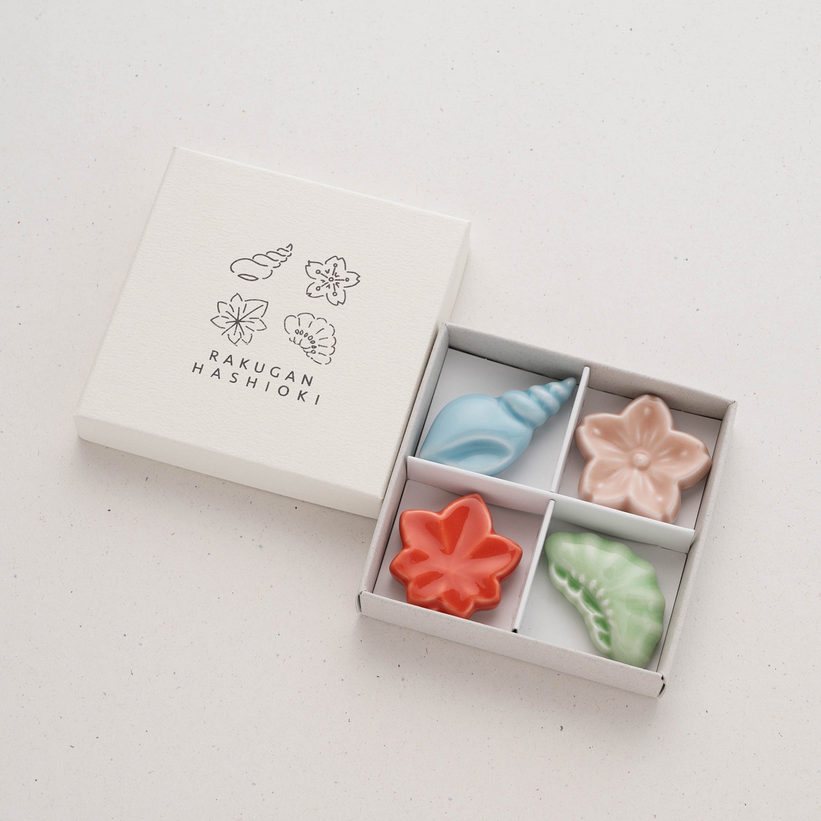 落雁の箸置セット |和菓子のようなかわいさ|4種類