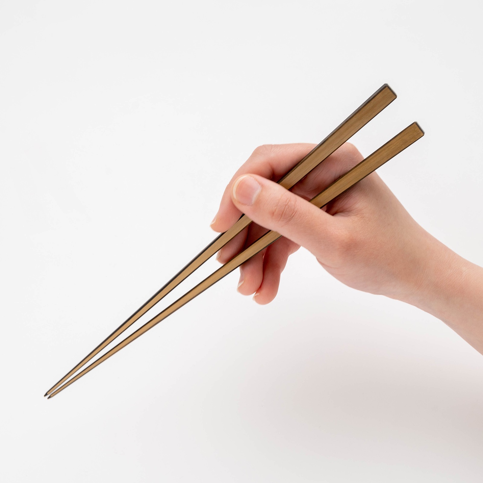 京都 清水銘竹 白竹 四角拭漆 黒