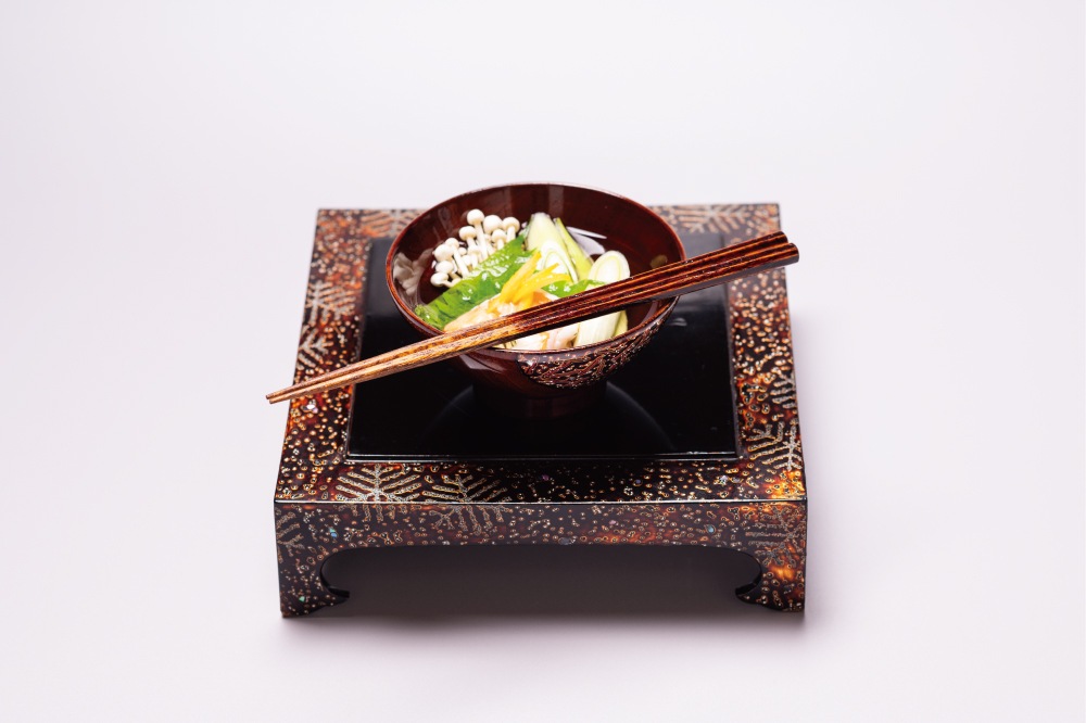 HASHIKURA SEASON 01 漆色  22.5cm　大人用　食洗対応箸　