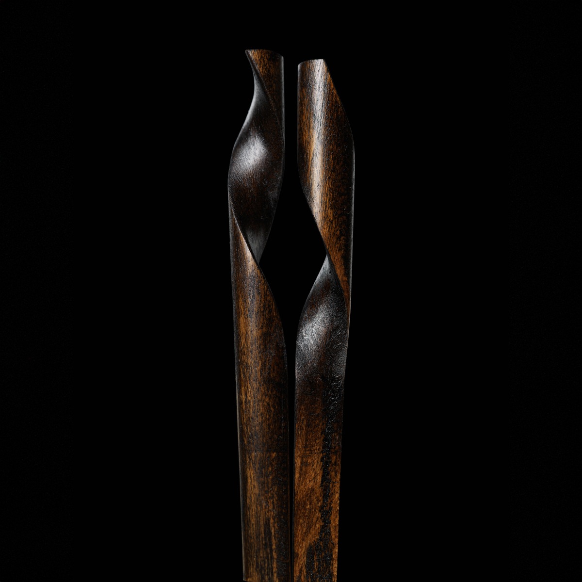 【nendo × 箸蔵まつかん】 rassen 黒拭き漆 23cm