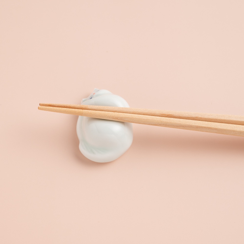 sen 猫の箸置 くるり/ぽてり