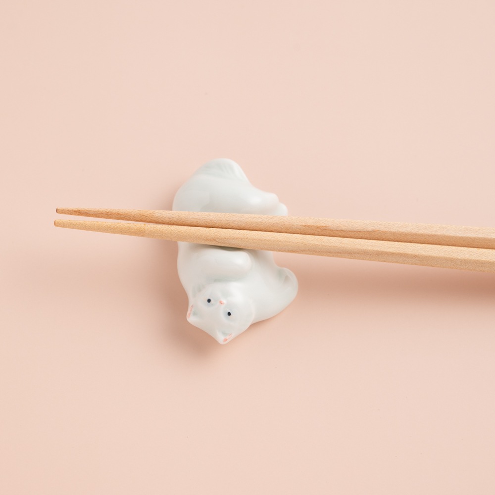 sen 猫の箸置 くるり/ぽてり