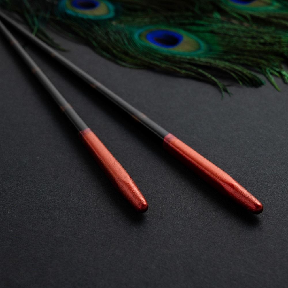 輪島孔雀 23cm|希望を描く、色彩の一膳