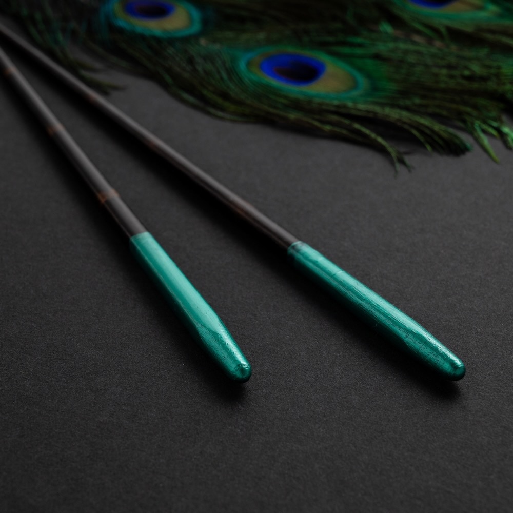 輪島孔雀 23cm|希望を描く、色彩の一膳