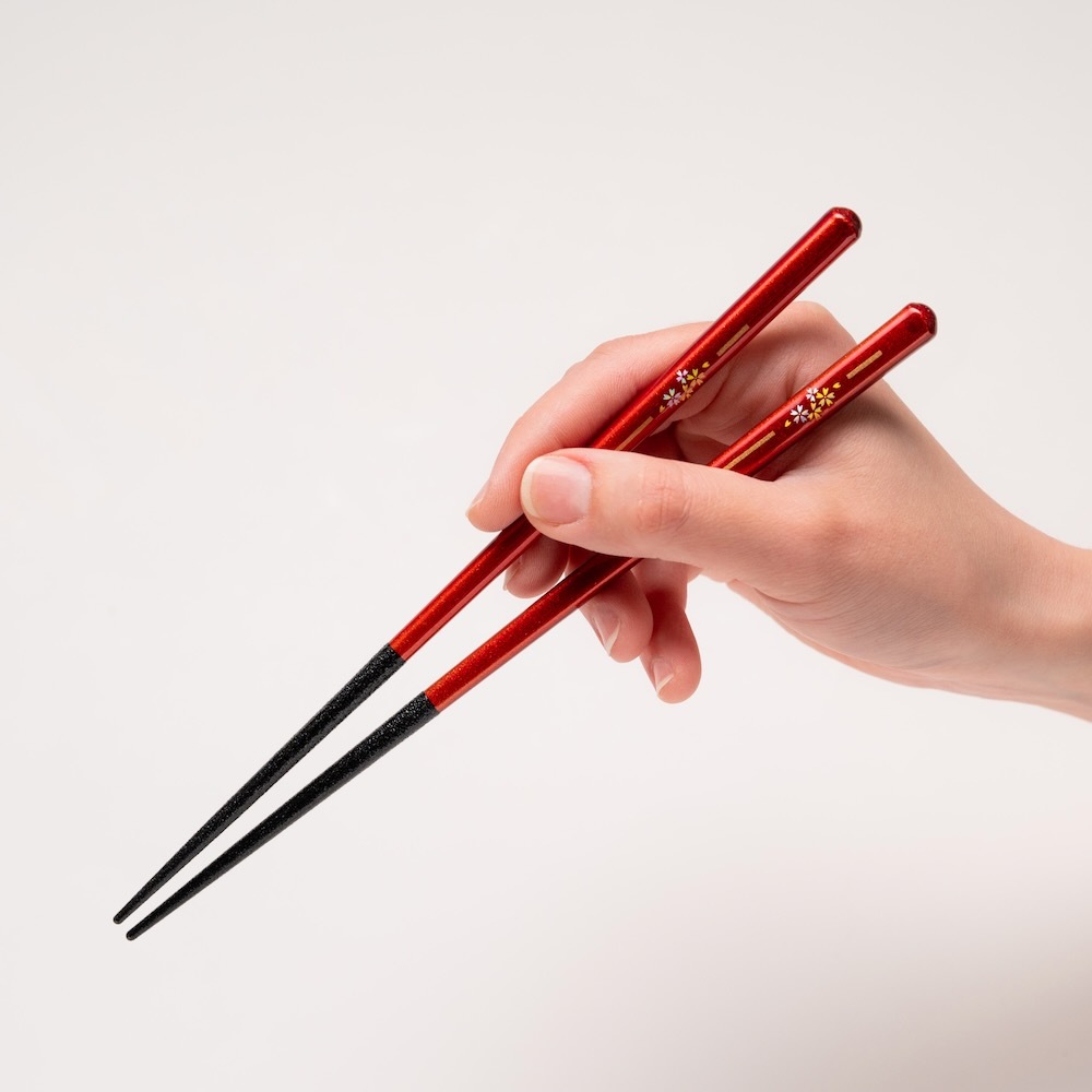 食洗機対応 桜華ペア 清水焼箸置付　